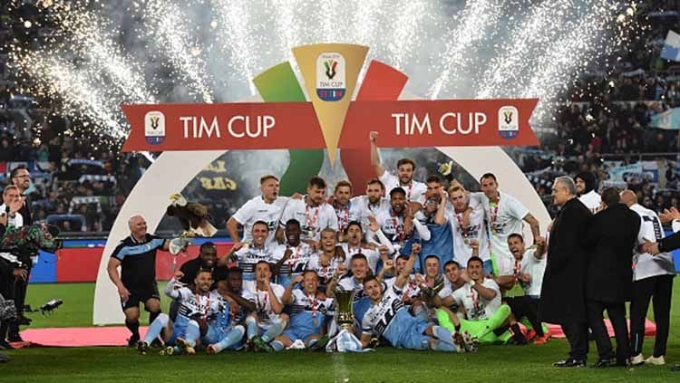 Lazio juara Coppa Italia 2019 usai mengalahkan Atalanta (15/05/2019). Foto: Giuseppe Bellini/Getty Images Copyright: © Giuseppe Bellini/Getty Images