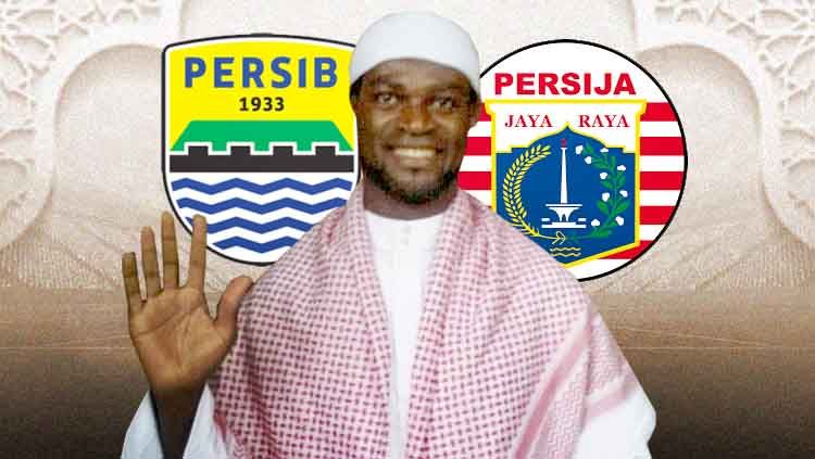 Abanda Herman, pesepak bola mualaf mantan Persib dan Persija. Copyright: © persibdanbandung.blogspot.com/Eli Suhaeli/INDOSPORT