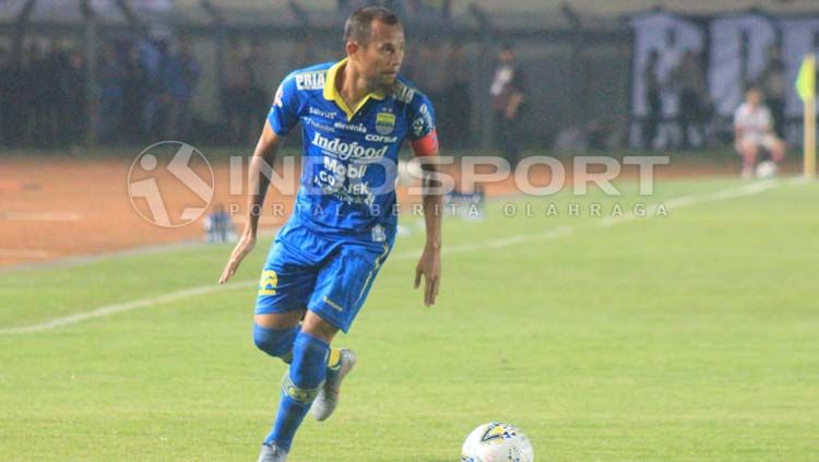 Kapten tim sepak bola Liga 1 Persib Bandung, Supardi Nasir. Copyright: © Arif Rahman/INDOSPORT