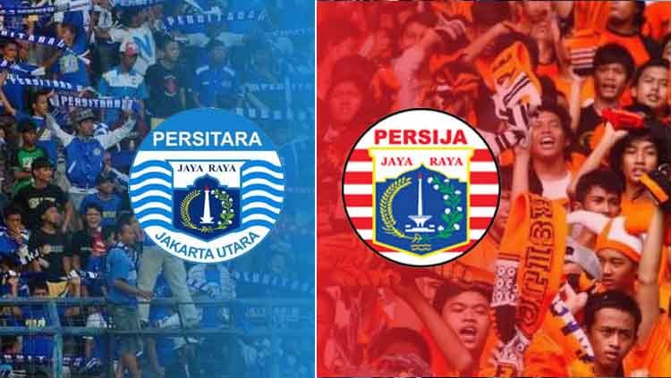 Derby ibu kota antara Persija Jakarta vs Persitara Jakarta Utara jadi salah satu derby di sepak bola Indonesia yang mulai luntur dimakan waktu. Copyright: © wartakota/BeritaSatu/Eli Suhaeli