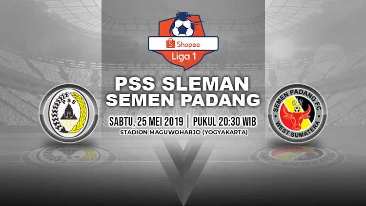 Pertandingan PSS Sleman vs Semen Padang. Grafis: Yanto/Indosport.com Copyright: © Grafis: Yanto/Indosport.com