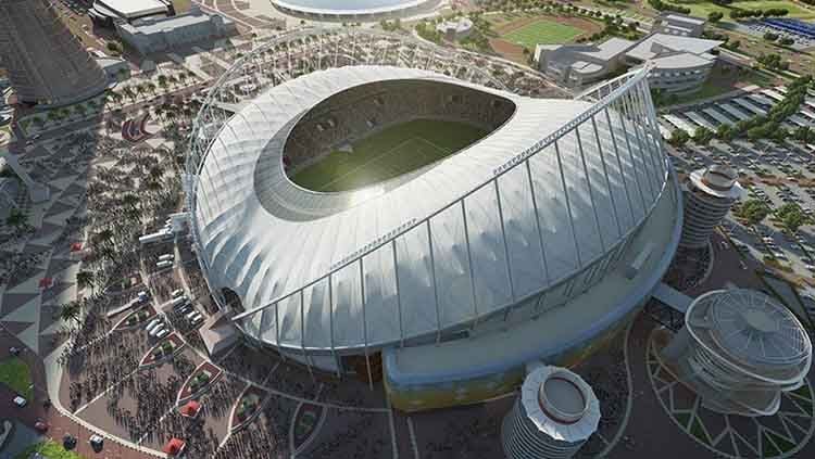 Stadion Internasional Khalifa, Qatar, untuk Piala Dunia 2022. Copyright: © StadiumDB