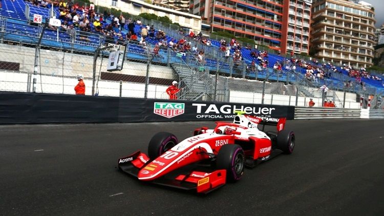 Sean Gelael saat melintas di Sirkuit Monte Carlo pada balapan Formula 2 Monaco 2019. Copyright: © http://sean-gelael.com