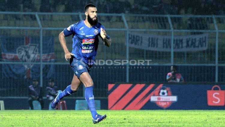 Sylvano Comvalius, striker Arema FC. Foto: Ian Setiawan/INDOSPORT Copyright: © Ian Setiawan/INDOSPORT
