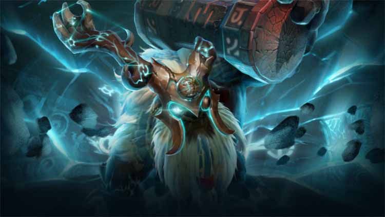 Tampilan item arcana untuk Earthshaker, salah satu hero dalam game eSports Dota 2. Copyright: &copy; dota2
