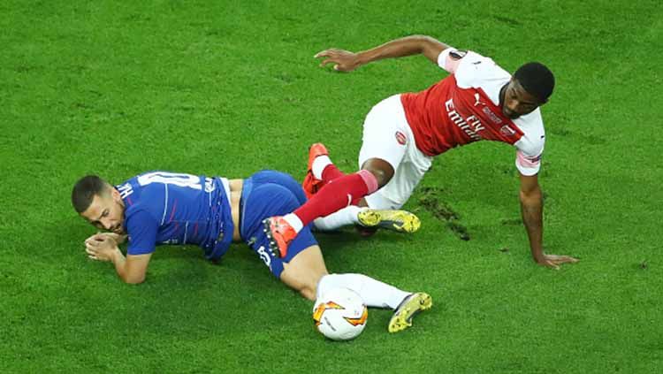 Eks Arsenal menyatakan kebahagiannya bisa hengkang dari Emirates setelah mengakui jika karir sepakbolanya dihancurkan oleh Mikel Arteta. Copyright: © Francois Nel/Getty Images