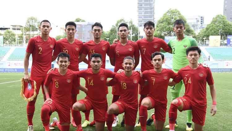 Timnas Indonesia U-23 berhasil meraih gelar juara Trofeo Hamengkubuwono X Cup setelah mengalahkan Bali United dan PSIM Yogyakarta di Stadion Mandala Krida, Minggu (08/09/19). Copyright: © Fox Sports Asia