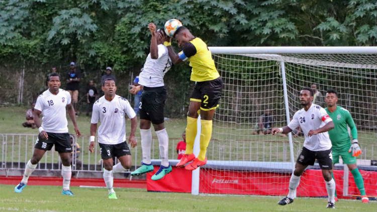 PErtandingan uji coba FIFA antara Fiji vs Vanuatu, Senin (10/06/19). Copyright: © oceaniafootball.com