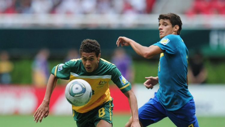 Mitch Cooper saat memperkuat Australia melawan Brasil di Piala Dunia U-17 2011. Copyright: © Getty Images/Shaun Botterill - FIFA