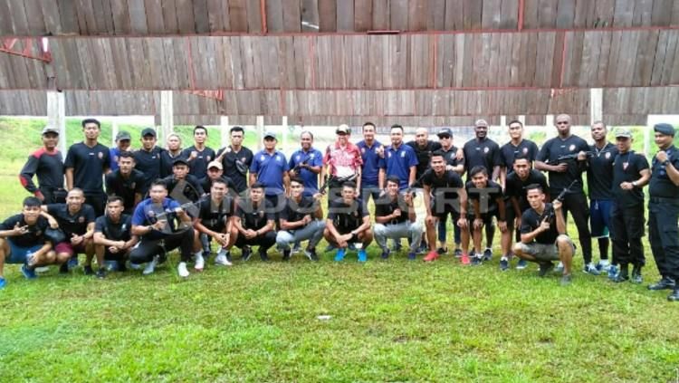 Skuat Sriwijaya FC mempersiapkan diri jelang kick-off Liga 2 2019. (Foto: Muhammad Effendi/INDOSPORT) Copyright: © Muhammad Effendi/INDOSPORT