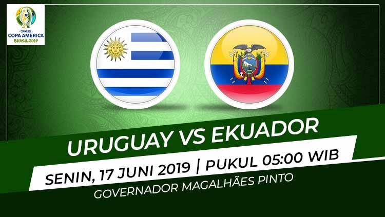 Pertandingan Uruguay vs Ekuador. Grafis: Eli/Indosport.com Copyright: © Grafis: Eli/Indosport.com