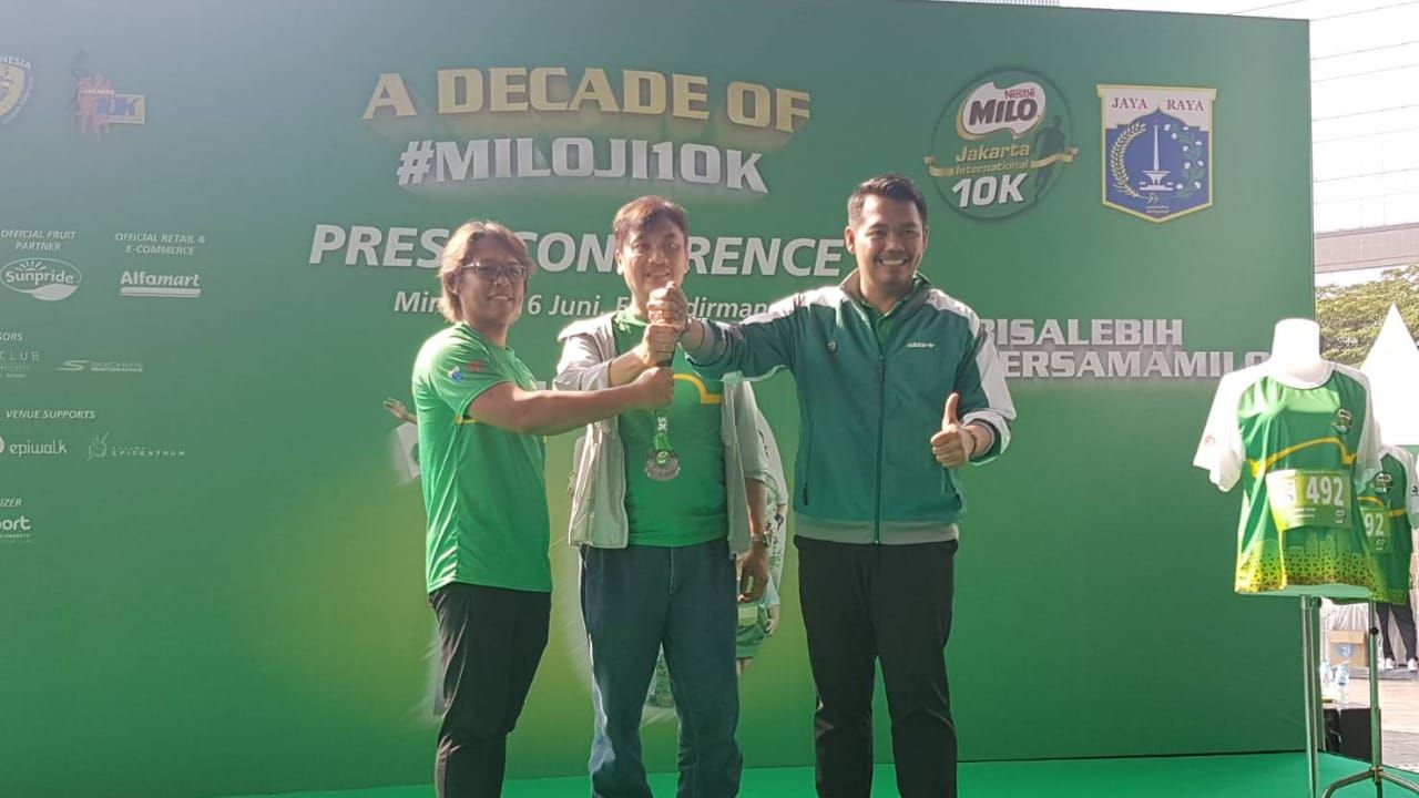 Donny Wahyudi Community Marketing Manager Milo, Dardityo Santoso D&D sport management, dan Firdaus Dispora Jakarta Copyright: © Humas Milo