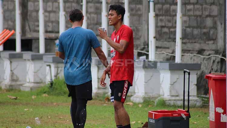 Andhika Bali United dalam sesi latihan Copyright: © Nofik Lukman/INDOSPORT