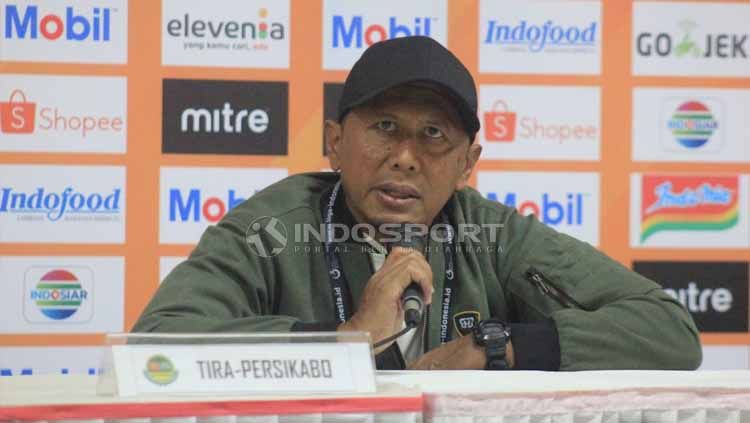 Pelatih PS Tira Persikabo, Rahmad Darmawan seusai pertandingan menghadapi Persib Bandung. Foto: Arif Rahman/INDOSPORT Copyright: © Arif Rahman/INDOSPORT