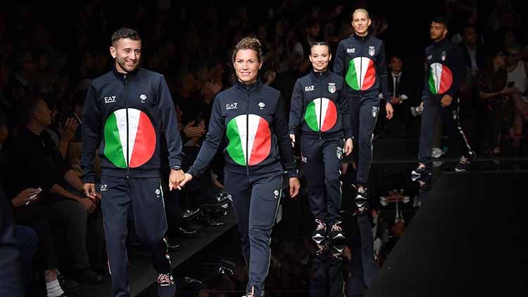 Armani Meluncurkan Seragam Olimpiade Musim Panas Tokyo 2020 di Milan Fashion Show Copyright: © Jacopo Raule/Getty Images