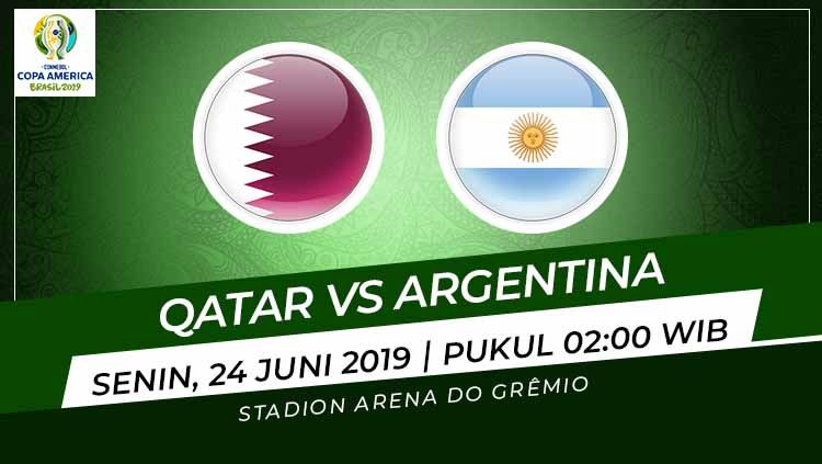 Pertandingan Qatar vs Argentina. Grafis: Indosport.com Copyright: © Grafis: Indosport.com