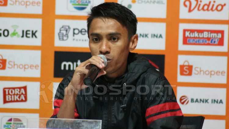 Kapten Bali United, Fadil Sausu saat konferensi pers usai laga Bali United vs PSIS Semarang. Nofik Lukman Hakim Copyright: © INDOSPORT/Nofik Lukman Hakim