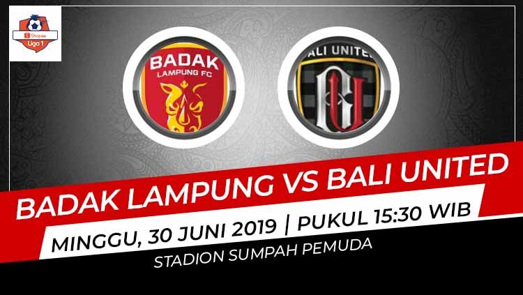 Bali United membawa pulang tiga poin dari kandang Perseru Badak Lampung FC pada lanjutan Shopee Liga 1 2019, Minggu (30/06/19), di Stadion Sumpah Pemuda. Copyright: © INDOSPOR