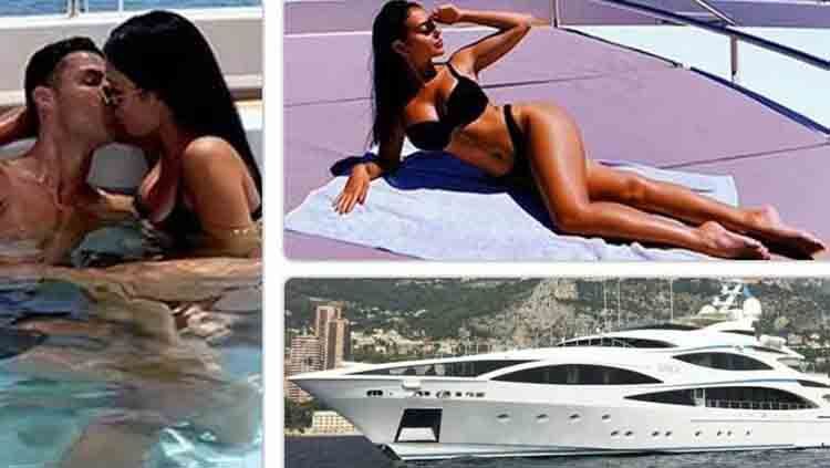 Kemesraan Cristiano Ronaldo dan Georgina Rodriguez tengah berlibur Copyright: © marca.com
