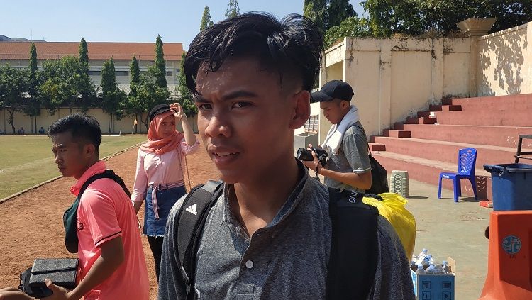 Sosok pesepakbola muda asal Medan, David Maulana, kerap kali mendapat amanah untuk mengemban ban kapten Timnas Indonesia, baik di level U-16 maupun U-19. Copyright: © FITRA HERDIAN/INDOSPORT
