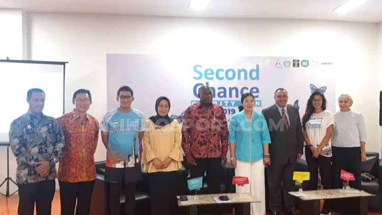 Konferensi Pers Second Chance Charity Run 2019 di SCBD Jakarta, Selasa (02/07/19). Copyright: © Maharani Adhyarianti/INDOSPORT