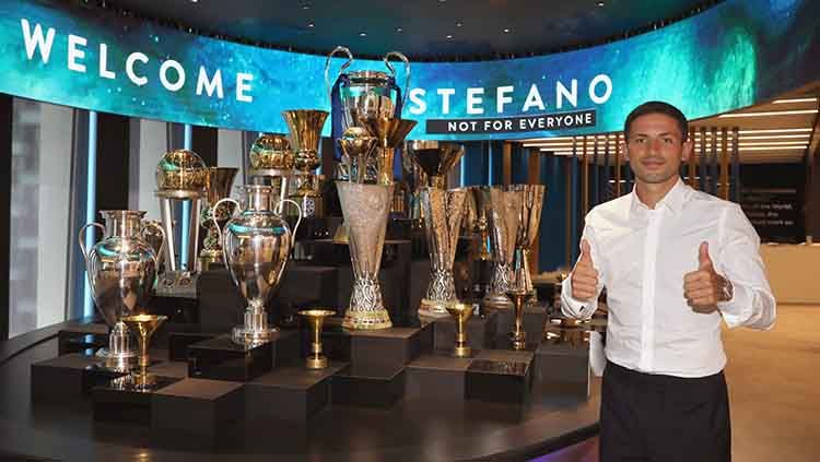 Stefano Sensi ketika resmi dipinjamkan Sassuolo ke Inter Milan. Copyright: © Vincenzo Lombardo - Inter/Inter via Getty Images