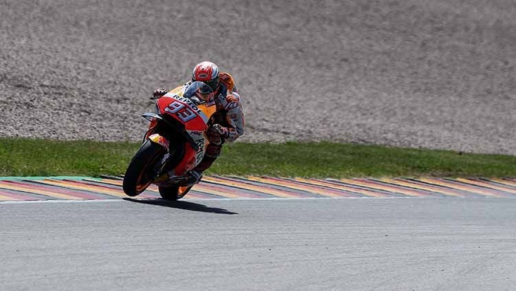 Marc Marquez merasa belum nyaman dengan sasis baru yang akan ia gunakan saat balapan utama MotoGP Jerman 2019. Copyright: © Gaetano Piazzolla/Action Plus via Getty Images