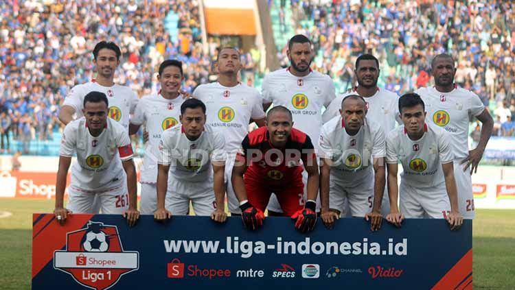 Kali ini, tim Laskar Antasari menahan tuan rumah Perseru Badak Lampung FC, 3-3 di Stadion Sumpah Pemuda, Jumat (05-07-19). Foto: Ronald Seger Prabowo/INDOSPORT Copyright: © Ronald Seger Prabowo/INDOSPORT