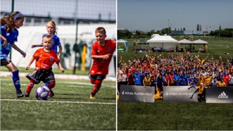 Klub Liga Prancis, Lyon, dan yayasannya menggelar sepak bola terlama dan peserta terbanyak dalam sejarah. Copyright: &copy; Sportsbible