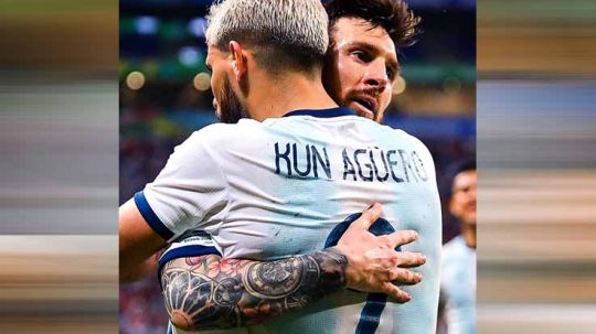 Lionel Messi dan Sergio Aguero diharapkan bisa membentuk duet maut demi mengembalikan kejayaan Barcelona yang telah lama tak mampir ke Camp Nou. Copyright: © Twitter