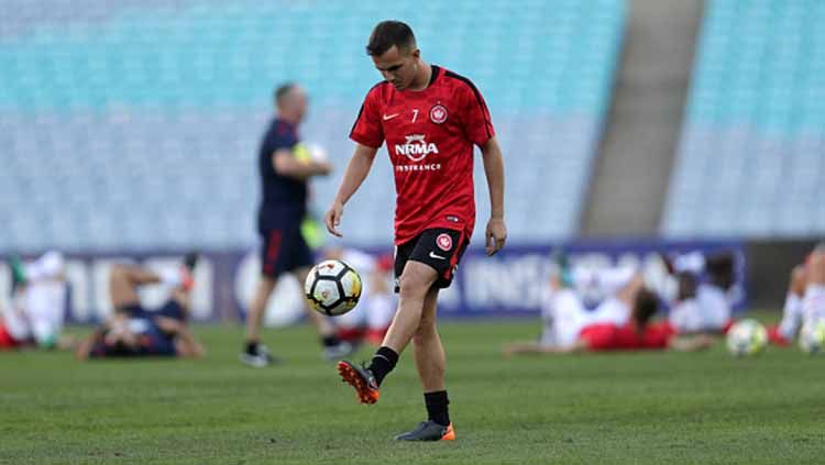 Steven Lustica, pesepak bola Australia yang dirumorkan ke Persib Bandung. Copyright: © Brook Mitchell/Getty Images