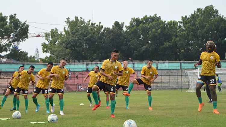 Ada 6 pemain muda yang menghiasi skuat PSMS Medan. Copyright: © Aldi Aulia Anwar/INDOSPORT