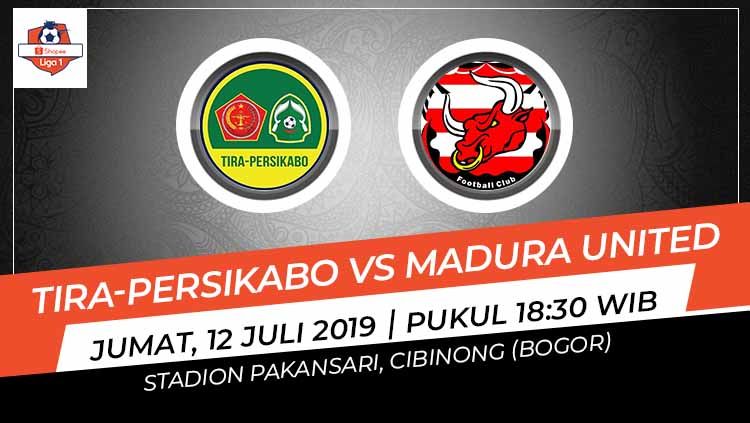 Pertandingan Tira-Persikabo vs Madura United. Grafis: Indosport.com Copyright: © Grafis: Indosport.com