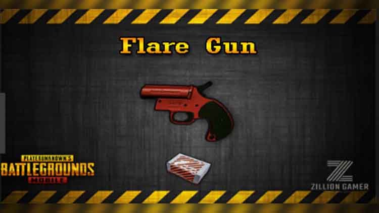 Flare Gun, salah satu senjata dalam game eSports PUBG yang berguna untuk menjadi penanda jatuhnya Supply Box. Copyright: © zillion gamer