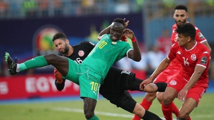 Sadio Mane bawa Senegal ke final Piala Afrika 2019 setelah mengalahkan Tunisia di semifinal Copyright: © dbsportsonline
