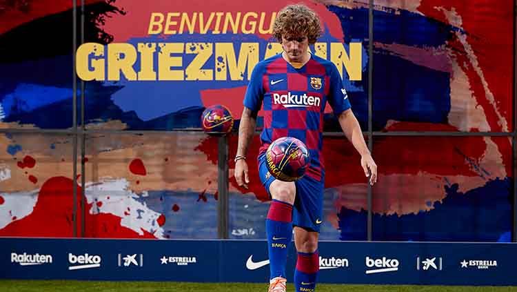 Antoine Griezmann mulai menunjukkan skill dengan mencetak brace untuk Barcelona di pertandingan LaLiga Spanyol 2019/20, Senin (26/08/19) dini hari WIB. Copyright: © Quality Sport Images/Getty Images