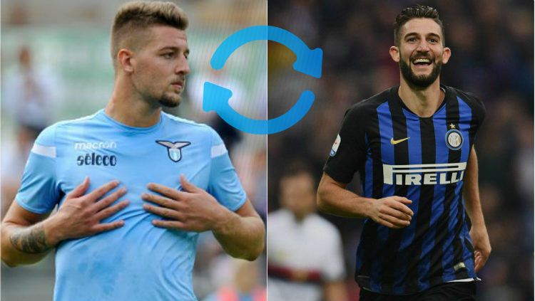 Pertukaran Pemain Gagliardini dengan Milinkovic-Savic. Copyright: © Getty Images