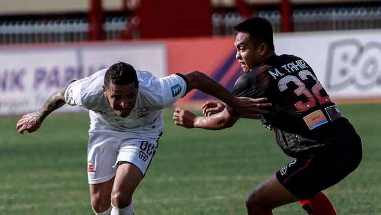 Situasi pertandingan Persipura Jayapura vs Madura United di Liga 1 2019. Copyright: © maduraunited.fc