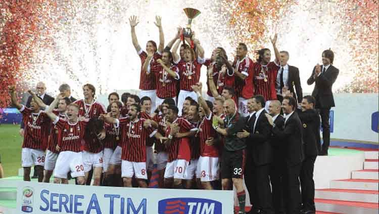 Andai Penghentian Liga Top Eropa Terjadi Sejak 10 Tahun Lalu, AC Milan Juara Serie A Italia. Copyright: © Dino Panato/GettyImages