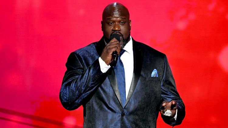 Shaquille O'Neal mengaku tidak panik menghadapi virus Corona yang melumpuhkan NBA dan sejumlah kompetisi olahraga lainnya. Copyright: © Kevin Winter/Getty Images for Turner Sports