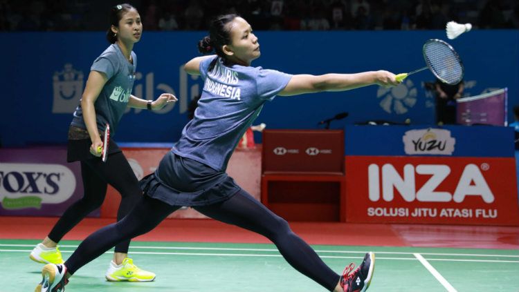 Della Destiara Haris/Rizki Amelia Pradipta menjadi perhatian usai namannya tak lagi masuk dalam Pelatnas Bulutangkis PBSI 2020, padahal status mereka merupakan ganda putri nomor dua terbaik di Indonesia. Copyright: © Humas PP PBSI