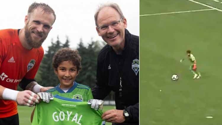 Bocah 8 tahun, Bheem Goyal, dimainkan Seattle Sounders di laga uji coba melawan Borussia Dprtmund, Kamis (18-07-19). Foto: foxsportsasia.com Copyright: © foxsportsasia.com