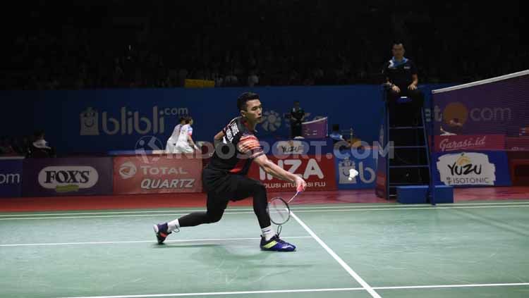 Tunggal putra Indonesia, Jonatan Christie. Foto: Herry Ibrahim/INDOSPORT Copyright: © Herry Ibrahim/INDOSPORT