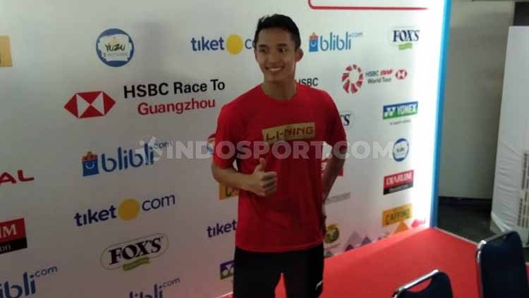 Tunggal putra Indonesia, Jonatan Christie. Foto: Zainal Hasan/INDOSPORT Copyright: © Zainal Hasan/INDOSPORT