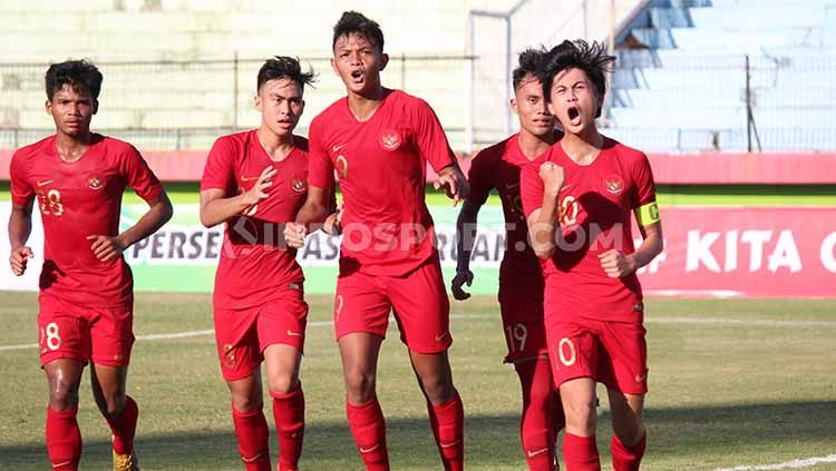 Skuat Timnas Indonesia U-18 yang akan segera berlaga di turnamen Piala AFF U-18 2019 tak luput dari sorotan media asing. Foto: Fitra Herdian/INDOSPORT Copyright: © Fitra Herdian/INDOSPORT