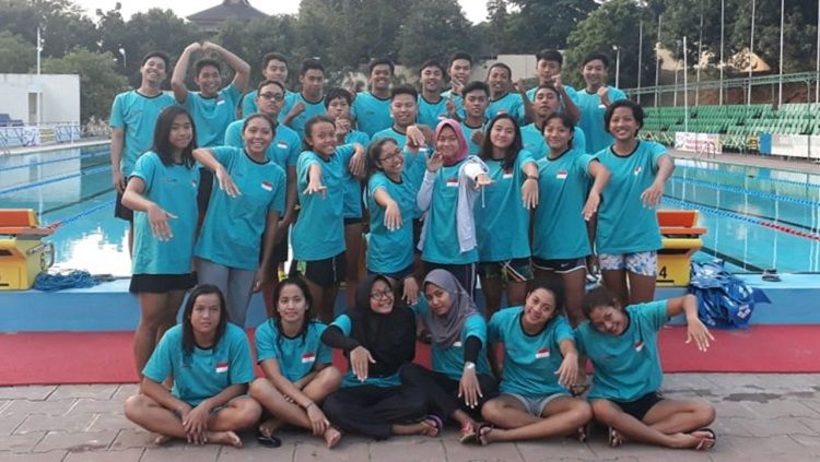 Tim Renang Indonesia di ajang ASEAN School Games 2019 berhasil mempersembahkan empat medali emas di hari kedua. Copyright: © Kemenpora.go.id