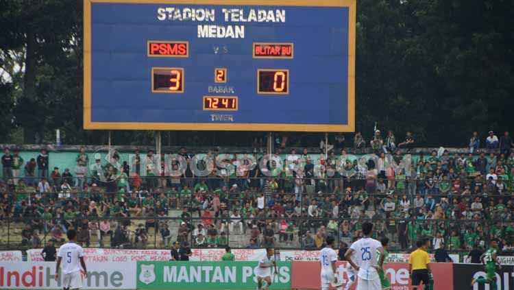 Pertandingan PSMS Medan melawan Blitar United di Stadion Teladan, Medan, Jumat (19-07-19) sore.jpg Copyright: © Aldi Aulia Anwar/INDOSPORT