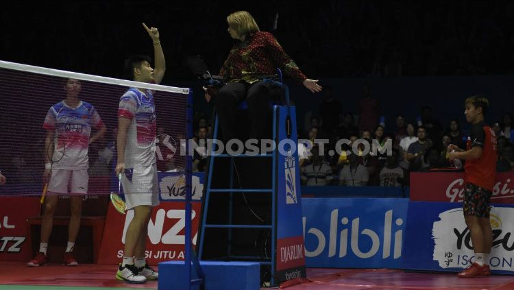 Duel Li Junhui/Liu Yu Chen dan Kevin/Marcus yang selalu sengit dan kerap dinanti netizen Copyright: © Herry Ibrahim/INDOSPORT