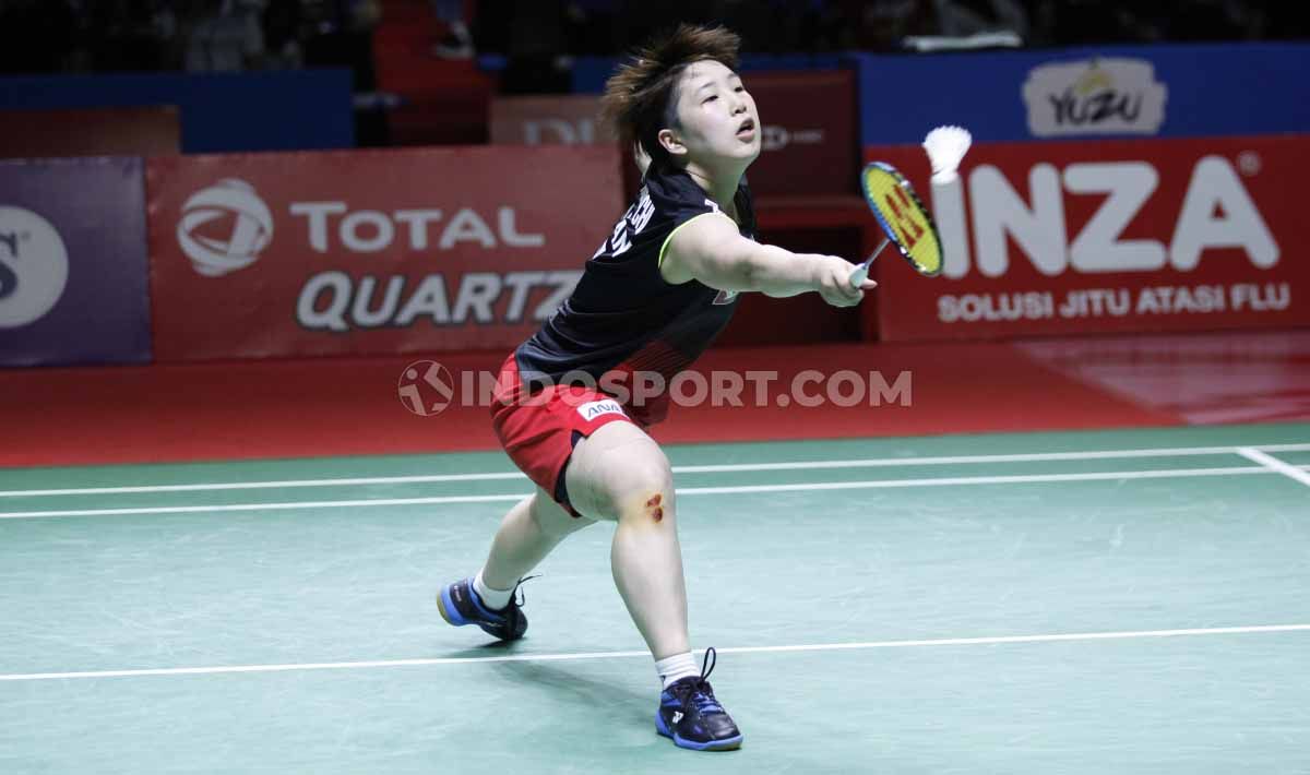 Tunggal putri Jepang yakni Akane Yamaguchi berhasil mengalahkan Tai Tzu Ying dalam final Kejuaraan Dunia Bulutangkis 2021. Copyright: © Herry Ibrahim/INDOSPORT