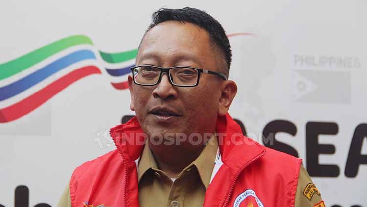 Kepala Disporapar Jateng, Sinoeng N. Rachmadi ketika memberi keterangan pers ke awak media. Copyright: © Alvin Syaptia Pratama/INDOSPORT